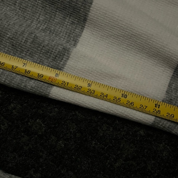 Express Men's Gray and White Striped Shirt . - Picture 9 of 13